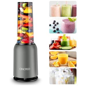 Liquidificador 400 mL para Vitaminas e Shakes, 250W 110V, CINCRED, Cinza