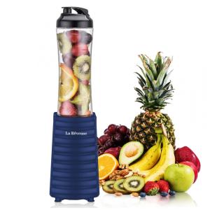 Liquidificador Portátil 550mL com Garrafa Esportiva, 300W, 110v, LA REVEUSE EK 2256, Azul