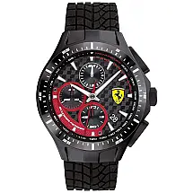 Relógio Masculino, Quartzo, Aço Inox Resistente 50m, FERRARI 0830696, Preto
