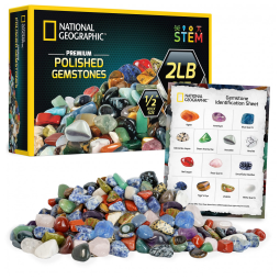Pedras e Cristais Lapidados Premium Kit Educacional STEM para Crianças e Adultos – National Geographic