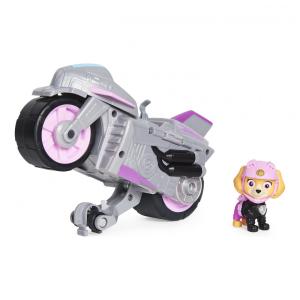 Moto Pups Skye com Cavalinho e Figura para Crianças Acima de 3 Anos, Patrulha Canina