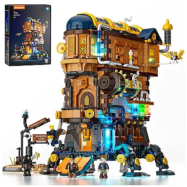 Castelo Móvel Mecha-Alquimista Lumibricks Multicolorido