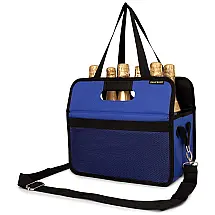Caixa Para Transporte de Vinhos Swag Bags até 8 Garrafas com Alça, Azul