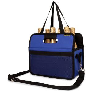Caixa Para Transporte de Vinhos Swag Bags até 8 Garrafas com Alça, Azul