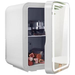 Mini Geladeira para Skincare HCALORY 8 Litros com Espelho, 110V, 12V, Branca