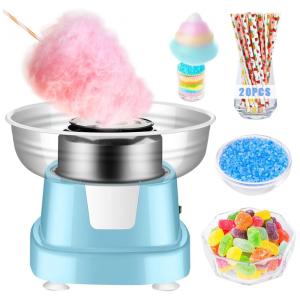 Máquina de Algodão Doce Elétrica, 110V 400W, OuYte, Azul