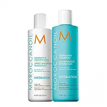 Kit Shampoo e Condicionador Hidratante, 250 mL Cada, MOROCCANOIL, Azul