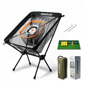 Kit de Treino de Golfe para Quintal com Rede, Tapete e Bolas - Alvo para Chip - Presente Divertido para Prática de Golfe em Casa,SENSECLUB.