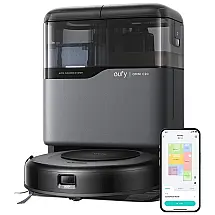 Robô Aspirador e Mop eufy Omni C20 Preto 7000Pa Auto Esvaziamento com Estação Lavagem e Secagem