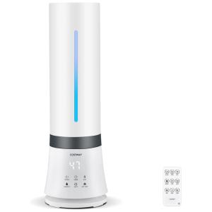 Umidificador névoa Quente e Fria, 9L com Enchimento Superior, Sensor de Umidade, Luz Noturna, Temporizador de 12H, Controle Remoto e Modo de