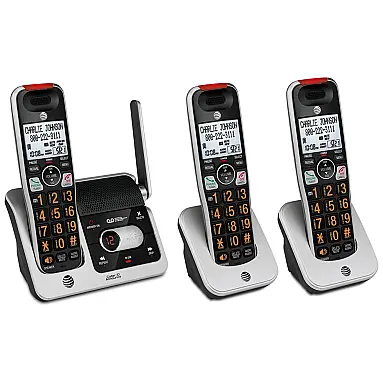 Tres Telefones Sem Fio Expansível