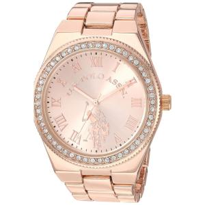 Relógio An Feminino de Qartzo Analógico com Pleira de Liga, claro, claro, U.S. POLO ASSN. USC40225, Rosa claro