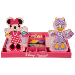 Minnie Mouse e Margarida Magnéticas em Madeira para Vestir com 40 Peças para Crianças Acima de 3 Anos, Melissa & Doug