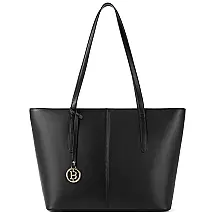 HOSTANTEN Bolsa Feminina de Ombro em Couro, BOSTANTEN BL1183041K 70, Marrom Claro