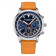 Relógio Cronógrafo Stuhrling C986M Quartz Masculino 44 mm Pulseira Aço Inoxidável