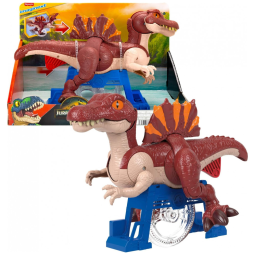Fisher-Price Imaginext Jurassic World Rebirth Sprinting Spinosaurus dinossauro articulado 23 cm com movimento de investida e mordida