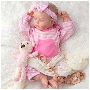 Bebê Recém-Nascido Newborn,Boneca Realista SPICIMOMO Reborn Girl, 45cm - Vinil Realístico, Corpo Macio, Kit Alimentação - Ideal para
