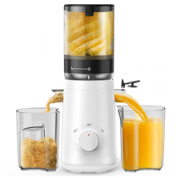 Extrator de Suco TUUMIIST, com Tubo de Alimentação Extra Grande de 13,5 cm, Branco BPA Free