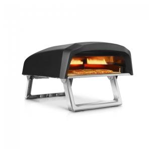 Forno de Pizza a Gás Portátil com Queimador, Pedra e Regulador, NutriChef NCPIZOVN, Preto
