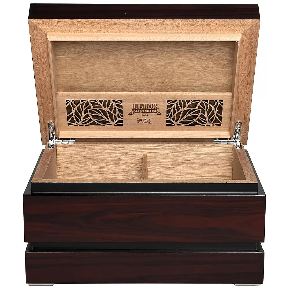 Humidor Supreme Madison Mogno com Sistema de Umidificação e Divisor de Cedro Espanhol — foto 2