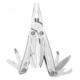 Alicate Multifuncional 14 Funções em Aço Inoxidável com Estojo de Nylon, LEATHERMAN, Prata