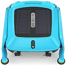 Robô Aspirador de Piscina Solar Sem Fio Com 2 Opções de Carregamento e Otimização de Caminho, 110V, SMONET SR5B, Azul