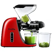 Centrífuga de Frutas AUMATE com Motor Silencioso e 2 Velocidades 200W, 110v, FRETTA, Vermelho