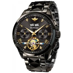 Relógio Masculino Digital Automático, 1, OUPINKE OPK US G3186 QH 1, Preto