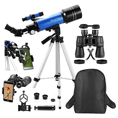 Telescópio Astronômico 10x50 com Lente