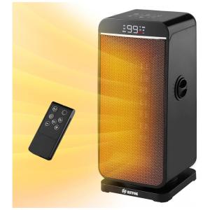 Aquecedor Elétrico Interno com 5 Modos e Oscilação, 110V 1500W, OUTFINE, Preto