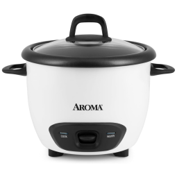 Panela de Arroz Elétrica 720 mL, AROMA HOUSEWARES ARC 743G, Branco