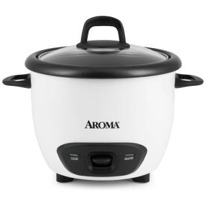 Panela de Arroz Elétrica 720 mL, AROMA HOUSEWARES ARC 743G, Branco