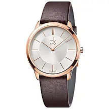 Relógio Masculino Analógico Automático, Couro, CALVIN KLEIN K3M216G6, Marrom