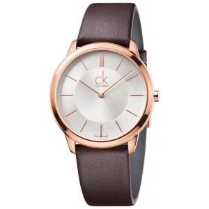 Relógio Masculino Analógico Automático, Couro, CALVIN KLEIN K3M216G6, Marrom