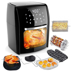 Audew Forno Muntifuncional 7 em 1, 12L, 1700W Painel LED Preto 110V