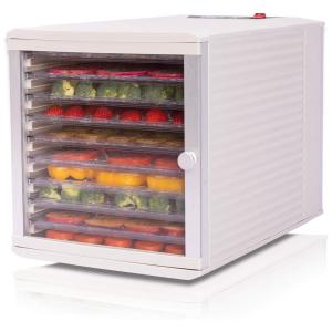 JAYETEC Máquina Desidratadora de Alimentos com 10 Bandejas, 630W, 110V, Branca