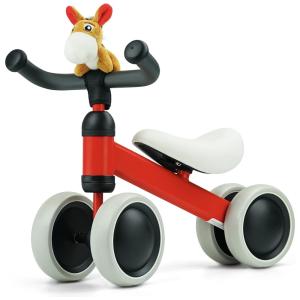 KRIDDO Bicicleta sem Pedal Infantil para Bebês de 1 a 3 anos, Vermelho