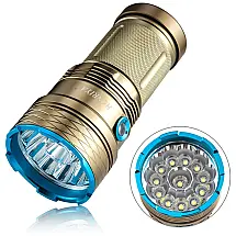 Lanterna LED HONRIYA Holofote de Alta Potência 10000, 12000 Lumens 3 Modos de Iluminação