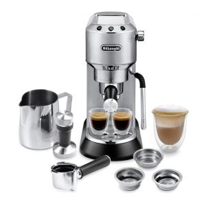 Máquina de Café Expresso, 1 Litro, em Metal, 110V 1300W, De Longhi Dedica Arte EC885M