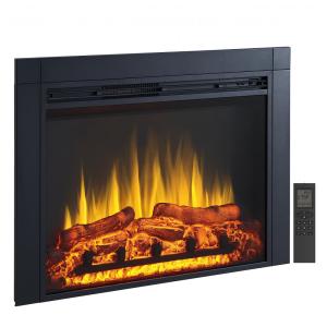 Lareira Elétrica de Embutir A66x91L com Controle Remoto e Crepitação de Som, 110V 1500W, LegendFlame, Preta