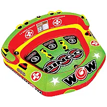 Boia Rebocável Inflável Para 3 Pessoas, Resistente, WOW SPORTS, Verde
