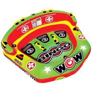 Boia Rebocável Inflável Para 3 Pessoas, Resistente, WOW SPORTS, Verde