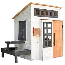 Casinha de Brincar Moderna ao Ar Livre White Raven,KidKraft