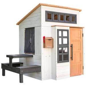 Casinha de Brincar Moderna ao Ar Livre White Raven,KidKraft