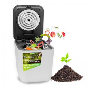 Composteira Elétrica de Cozinha 3L para Ambiente Interno com Funções de Secagem, Trituração e Resfriamento, 110V, Nutrichef, Branca