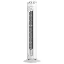 Ventilador de Torre sem Lâmina e Silencioso com 3 Velocidades, 220V 40W, DEIOVR, Branco