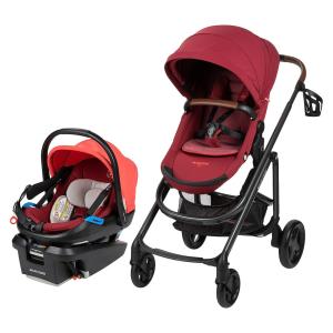 Carrinho de Bebê com Cadeira para Carro Maxi Cosi Tayla, Vermelho