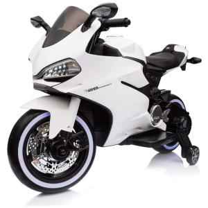 Fit Right Moto Elétrica 1 Assento 12V, com Luzes de LED, Porta USB, Branca