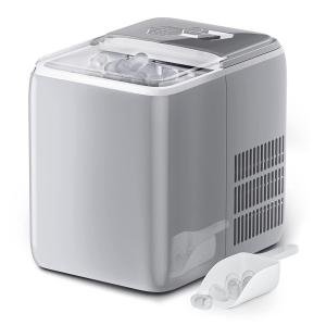 Simoe Máquina de Gelo Automática Portátil até 19 kg de Gelo em 24h, 110V, 150W, Prata