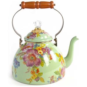 Chaleira de Chá Esmaltada 3 Litros, MacKenzie Childs, Verde